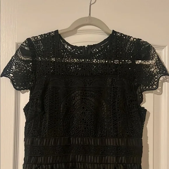 White House Black Market Black A-Line Cocktail Dress - Picture 2 of 4